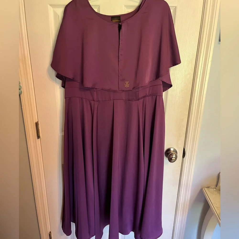 Torrid Purple Retro Cape Swing Harry Potter Dress - Picture 2 of 6
